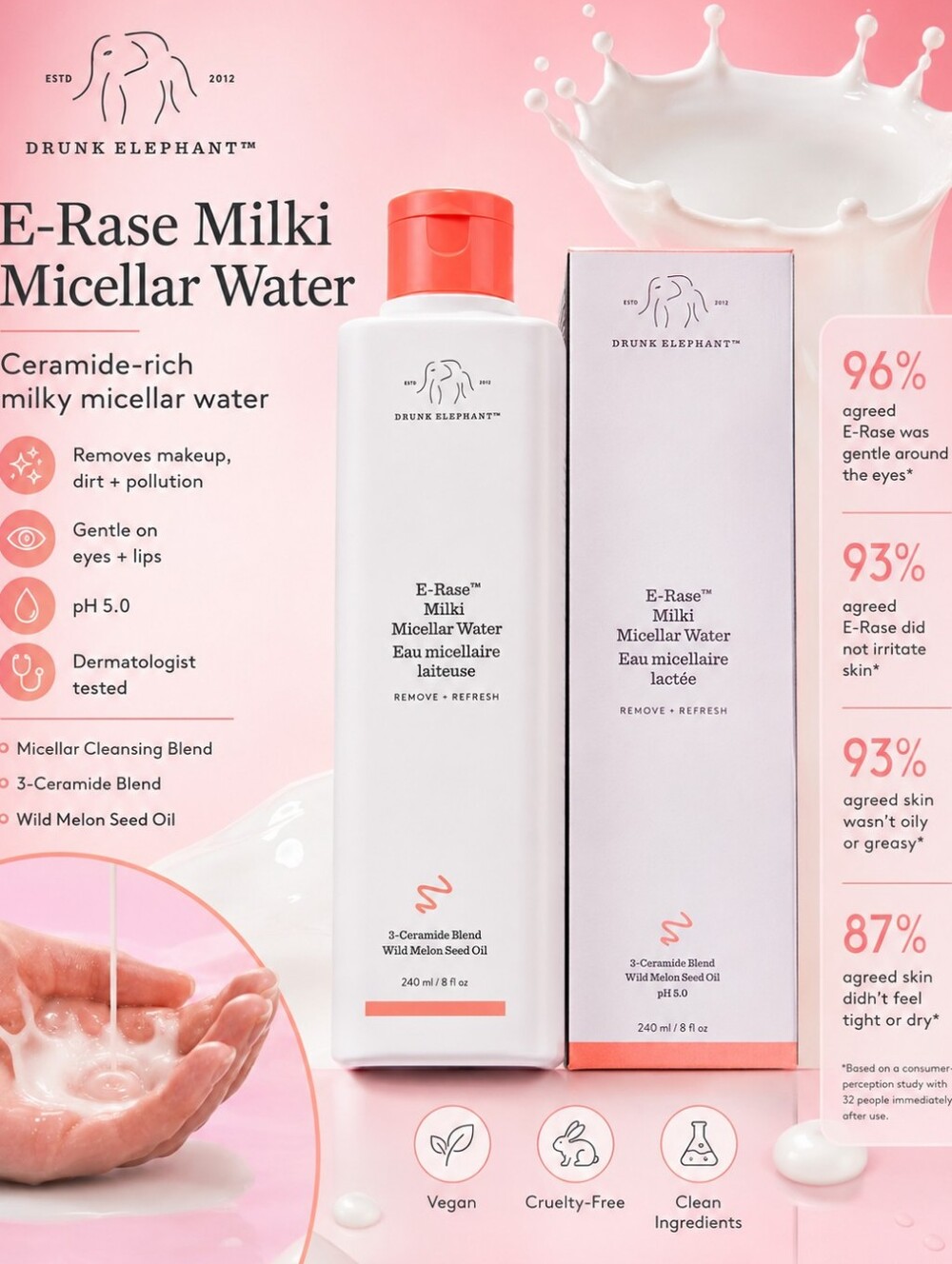 Drunk Elephant E-Rase Milki Micellar Water